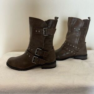 DV Dolce Vita Brown Moto Boots Size 6